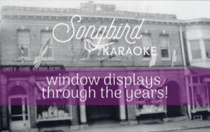 songbird karaoke window displays
